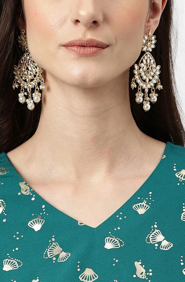 Womens_Peacock_Green_Crepe_Foil_Print_Kurta_with_Dhoti_Pant