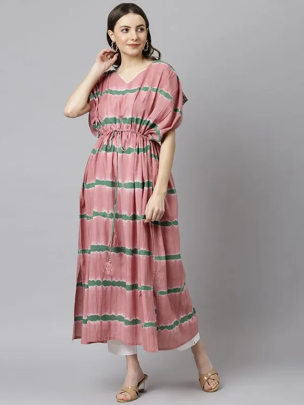 Womens_Pink_Cotton_Kaftan