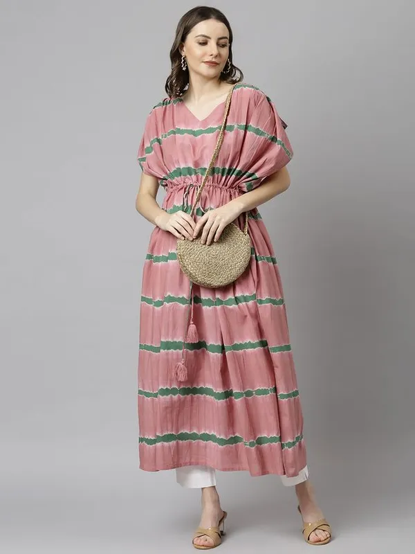 Womens_Pink_Cotton_Kaftan