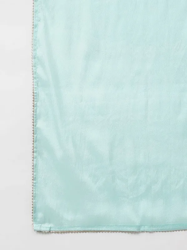 Womens_Sea_Green_Chanderi_Silk_Yoke_Embroidery_Kurta_with_Pant_and_Dupatta