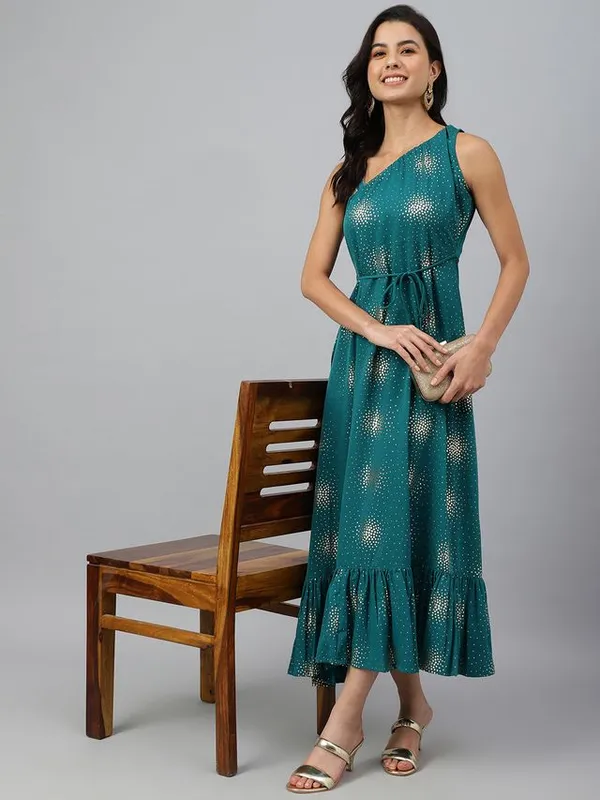 Womens_Teal_Green_Poly_Crepe_Printed_Flared_Kurta
