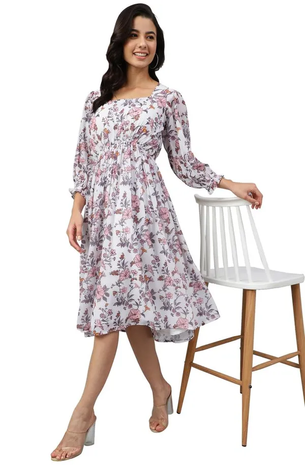 Womens_White_Georgette_Floral_Print_Flared_Western