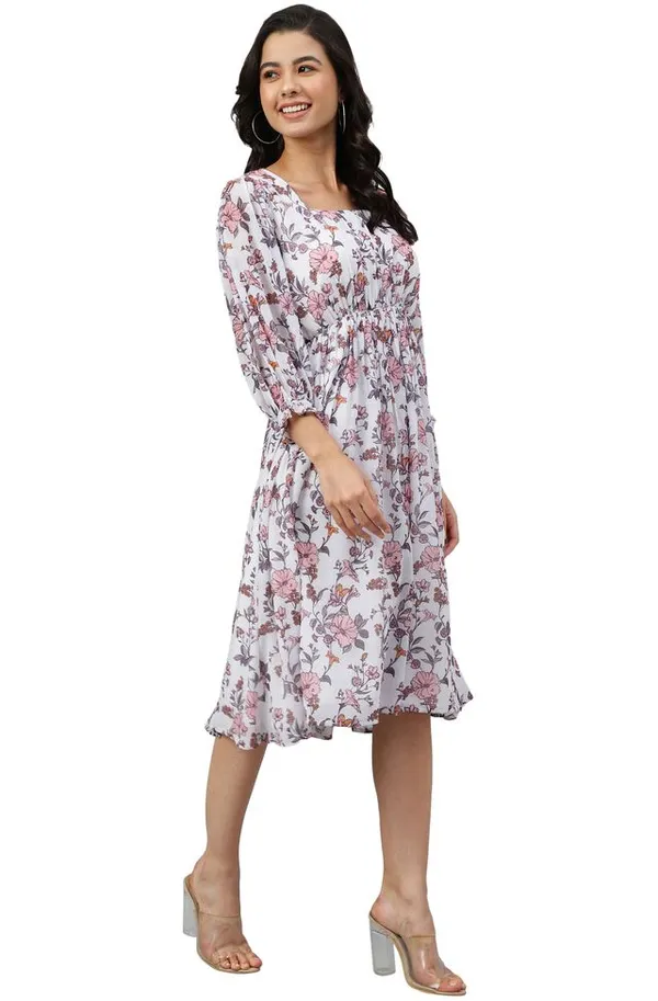 Womens_White_Georgette_Floral_Print_Flared_Western