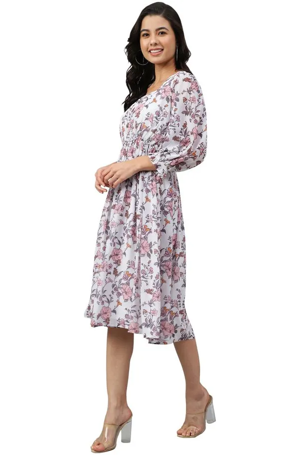 Womens_White_Georgette_Floral_Print_Flared_Western