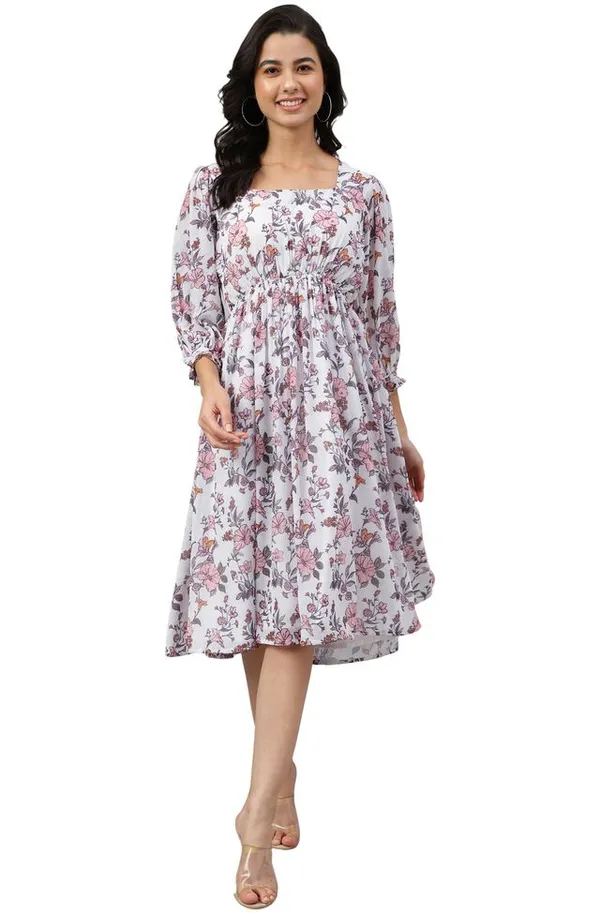 Womens_White_Georgette_Floral_Print_Flared_Western