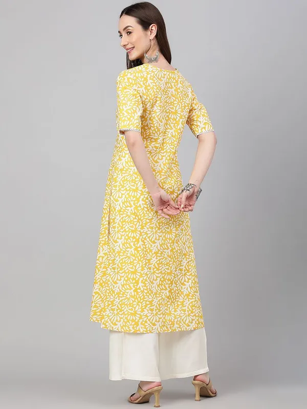 Womens_Yellow_Cambric_Cotton_Printed_Straight_Kurta