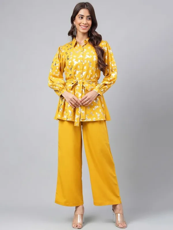 Womens_Yellow_Crepe_Foil_Printed_Co-ord_Set