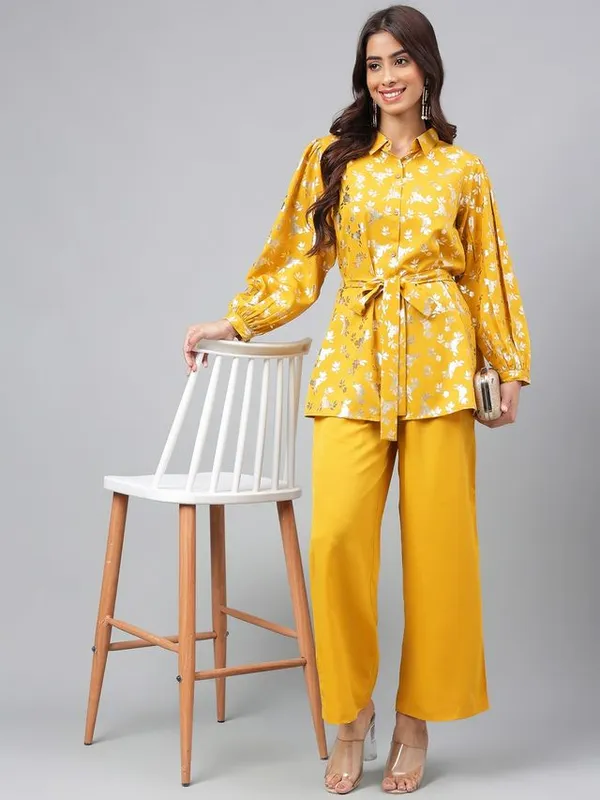 Womens_Yellow_Crepe_Foil_Printed_Co-ord_Set