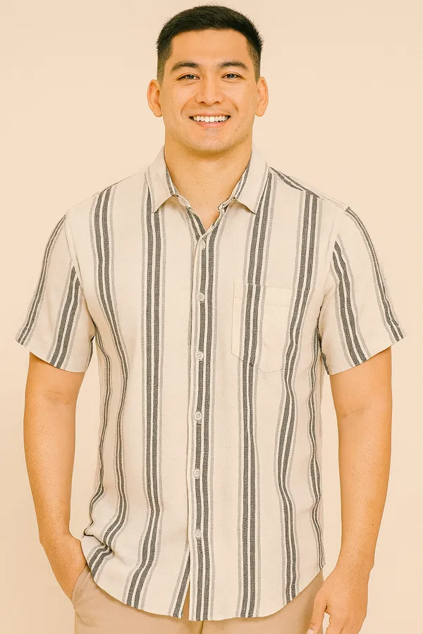 MENS_WHITE_COLOUR_ZARA_STRIPES_HALF_SLEVEES_SHIRT