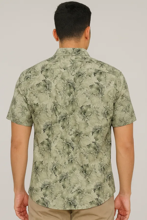MENS_GREEN_COLOUR_HEAVY_KNITTED_HALF_SLEVEES_SHIRT