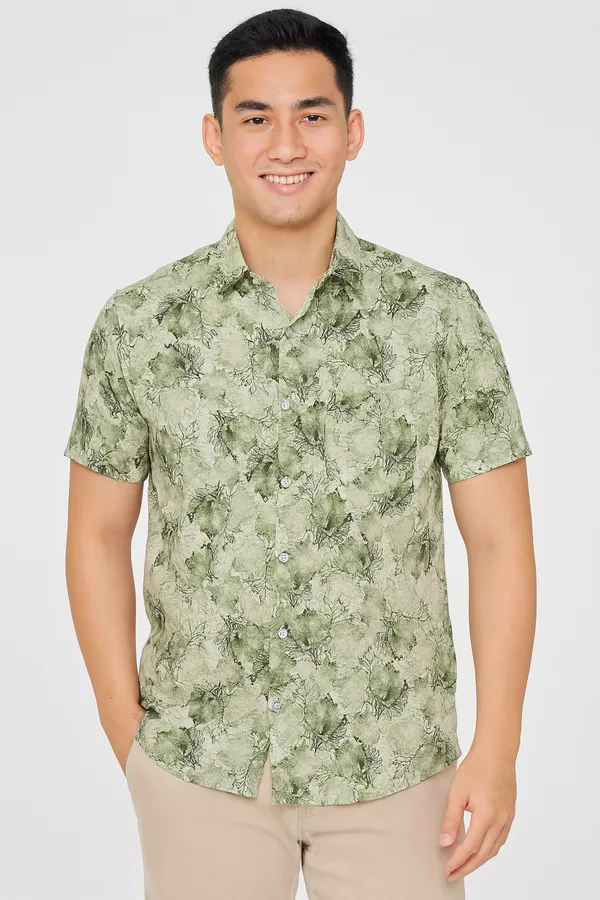 MENS_GREEN_COLOUR_HEAVY_KNITTED_HALF_SLEVEES_SHIRT