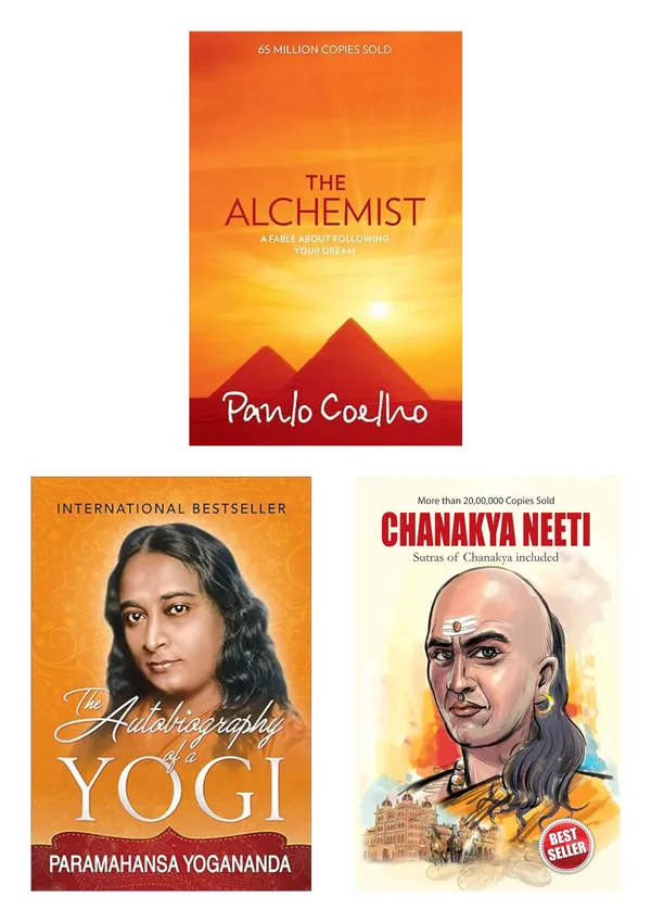 The_Alchemist,_Autobiography_of_a_Yogi_&_Chanakya_Neeti_Combo