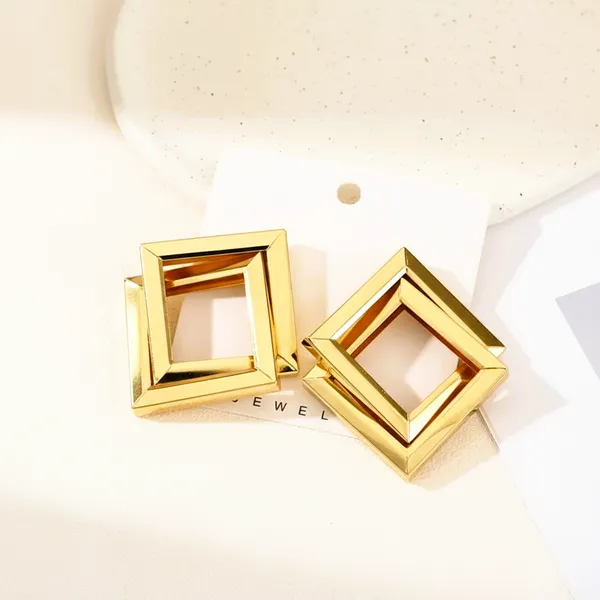 Gold_Luxe_Geo_Frame_Earrings_For_Women