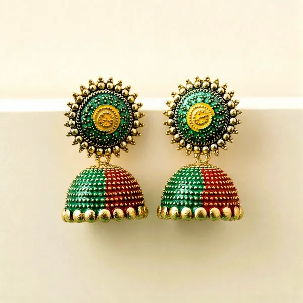 Combo_(Set_of_2)_Elegant_Dual-Tone_Traditional_Jhumkas