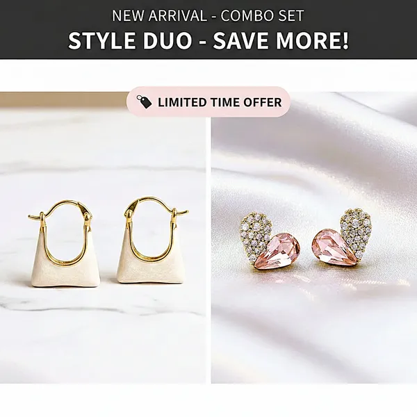 Combo_(Set_of_2)_Elegant_Gold_Hoop_&_Blush_Crystal_Stud_Earrings