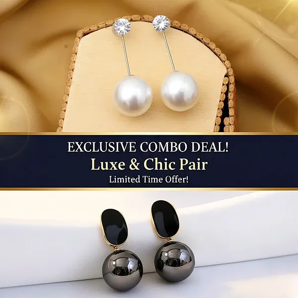 Combo_(Set_of_2)_Luxe_Pearl_Drop_&_Black_Statement_Earrings