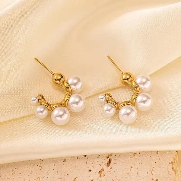 White_Luxe_Pearl_Cluster_Hoops_For_Women