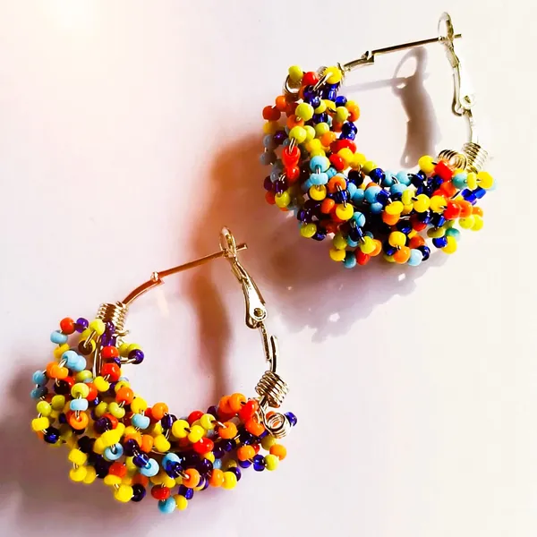 Multicolour_Vibrant_Multicolor_Beaded_Hoop_Earrings_?_Playful_Artisan_Statement_For_Women