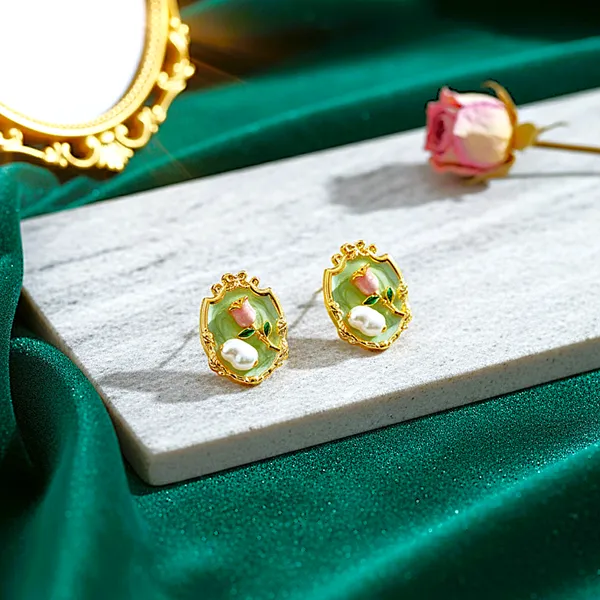 Mint_Green_Royal_Bloom_Earrings_For_Women