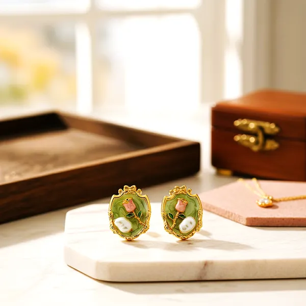 Mint_Green_Royal_Bloom_Earrings_For_Women