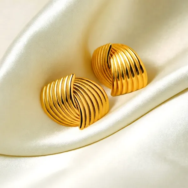 Gold_Stainless_Steel_Anti_Tarnish_Luxe_Radiant_Swirl_Studs_For_Women