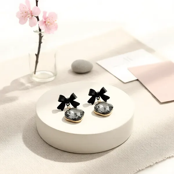 Black_Glam_Bow_Sparkle_Drops_For_Women