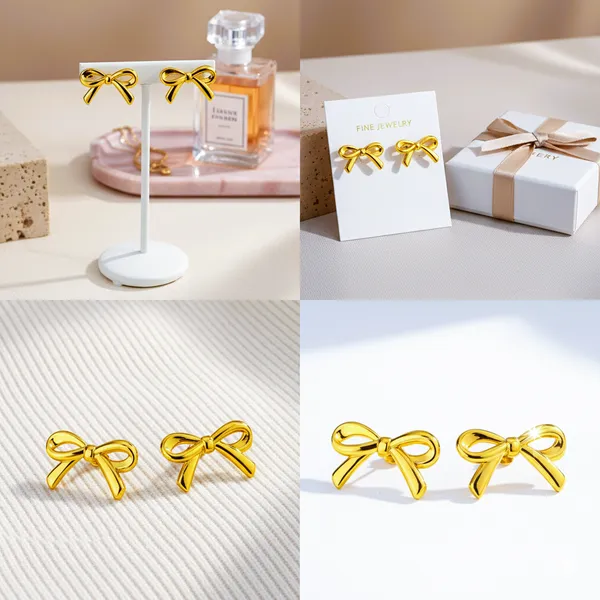 Gold_Cute_Ribbon_Gold_Studs_For_Women