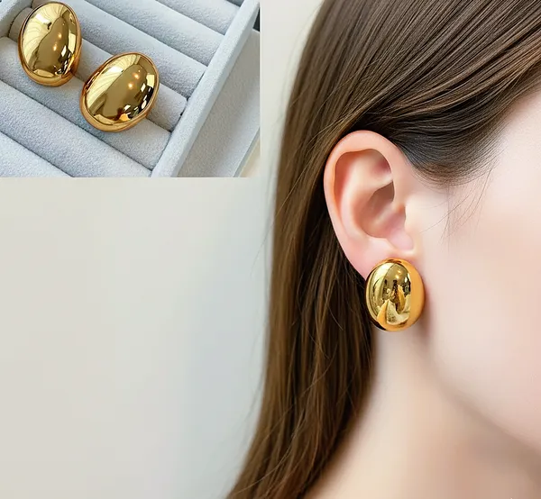 Gold_Metallic_Shine_Dome_Studs_For_Women