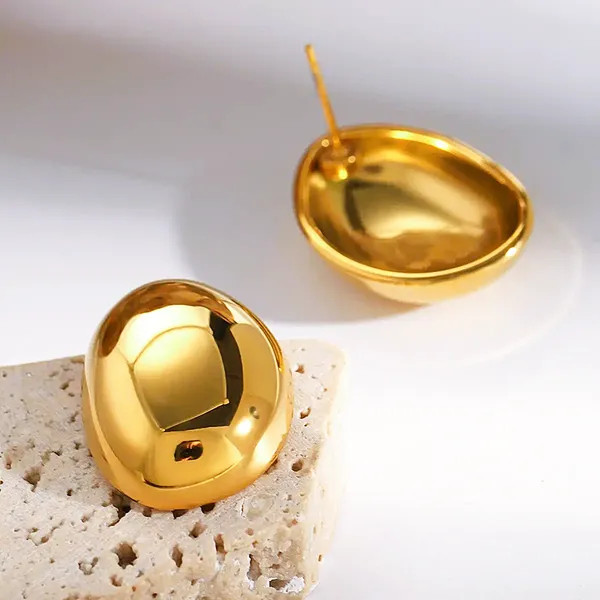 Gold_Metallic_Shine_Dome_Studs_For_Women