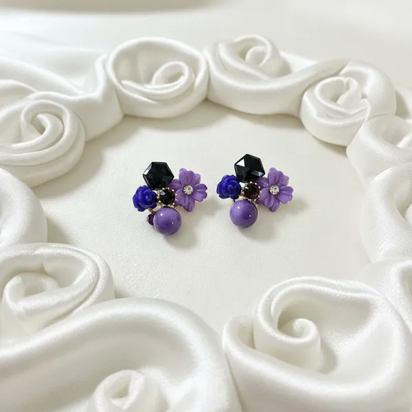 Purple_Luxe_Violet_Bloom_Studs_For_Women