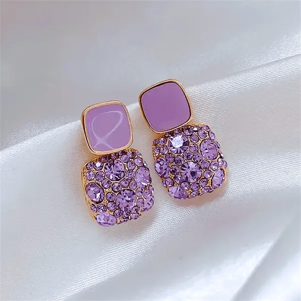 Purple_Alloy_Lavender_Crystal_Statement_Stud_Earrings_?_Glamorous_Sparkle_Squares_For_Women