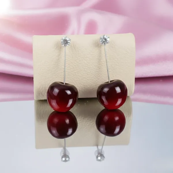 Maroon_Alloy_Playful_Cherry_Drop_Earrings_?_Quirky_Red_Statement_Dangles_For_Women