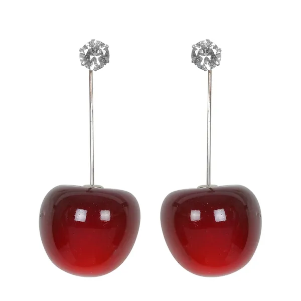 Maroon_Alloy_Playful_Cherry_Drop_Earrings_?_Quirky_Red_Statement_Dangles_For_Women