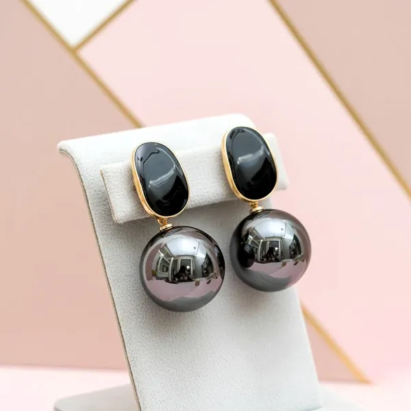 Black_Alloy_Glam_Black_Orb_Statement_Earrings_?_Modern_Golden_Edge_For_Women