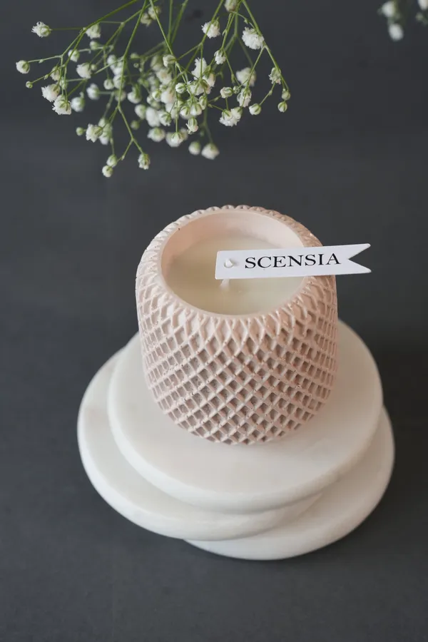 Peach_Sculpted_Flame_For_Home_Decor