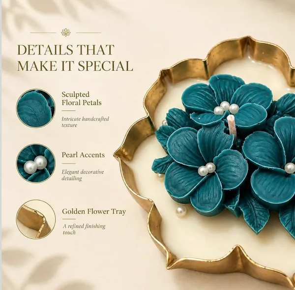 Teal_Bloom_Brass_Urli_Candle