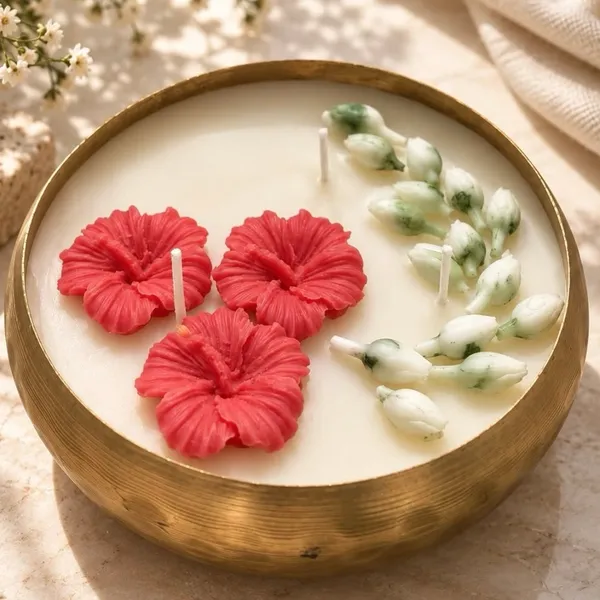 The_Hibiscus_&_Mogra_Brass_Urli_Candle