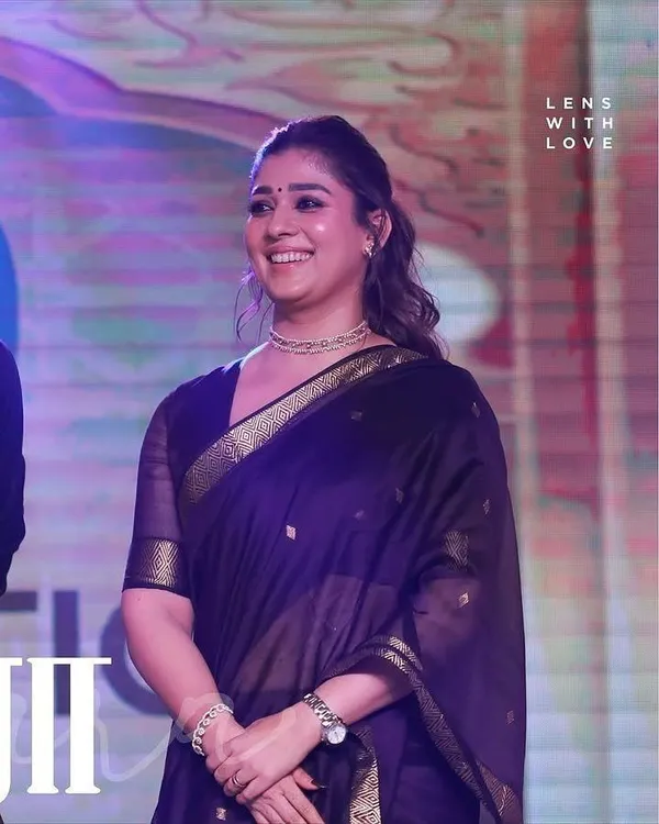 Nayanthara_inspired_Purple_Soft_Cotton_Sarees
