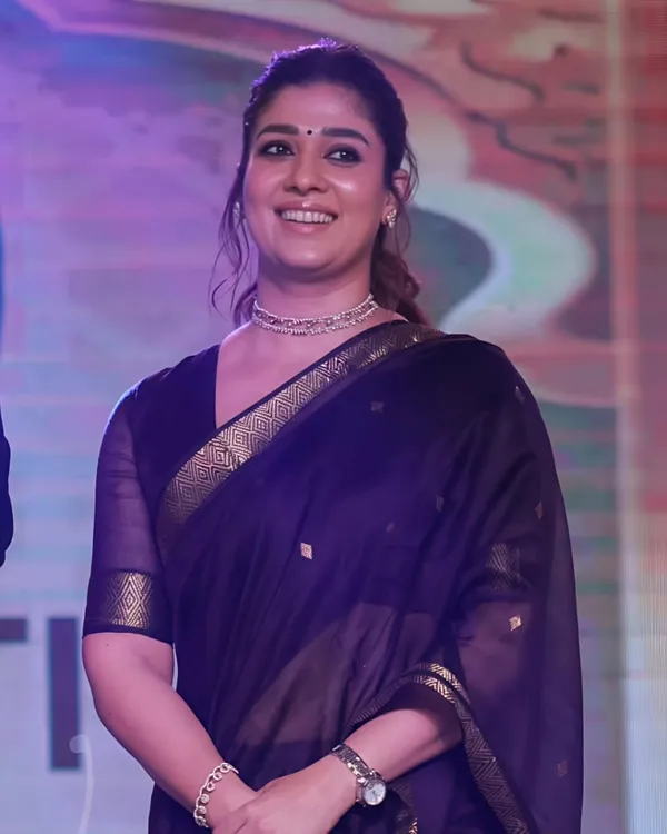 Nayanthara_inspired_Purple_Soft_Cotton_Sarees