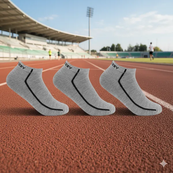 Pack_of_3_Grey_Ankle_Length_Cotton__Sneaker_Length_Socks_For_Unisex