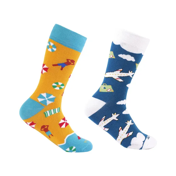 Pack_of_2_White_&_Yellow_Printed_Cotton___Socks_For_Men
