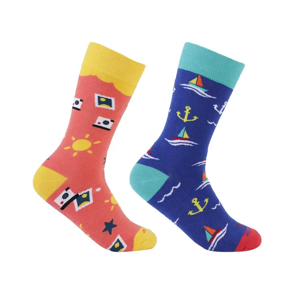 Pack_of_2_Blue_&_Orange_Printed_Cotton_Socks_For_Men