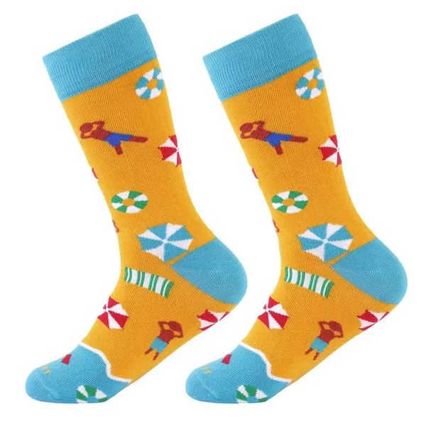 Multicolour_Printed_Cotton_Socks_For_Men