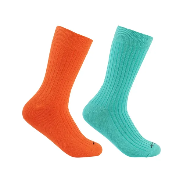 Pack_of_2_Blue_&_Orange_Premium_Calf_Length_Formal_Socks__For_Men