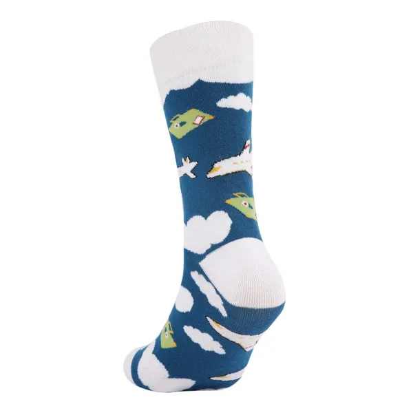 White_Printed_Cotton_Socks_For_Men