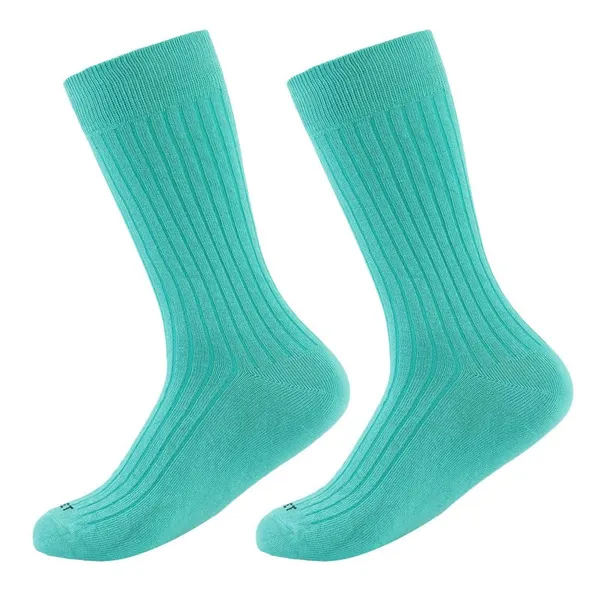 Pack_of_12_Turquoise_Blue_Premium_Calf_Length_Formal_Socks___For_Men