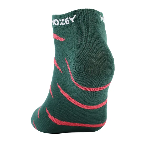 Pack_of_2_Green_&_Peach_Ankle_Length_Cotton__Sneaker_Length_Socks_For_Unisex