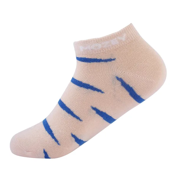 Pack_of_2_Green_&_Peach_Ankle_Length_Cotton__Sneaker_Length_Socks_For_Unisex