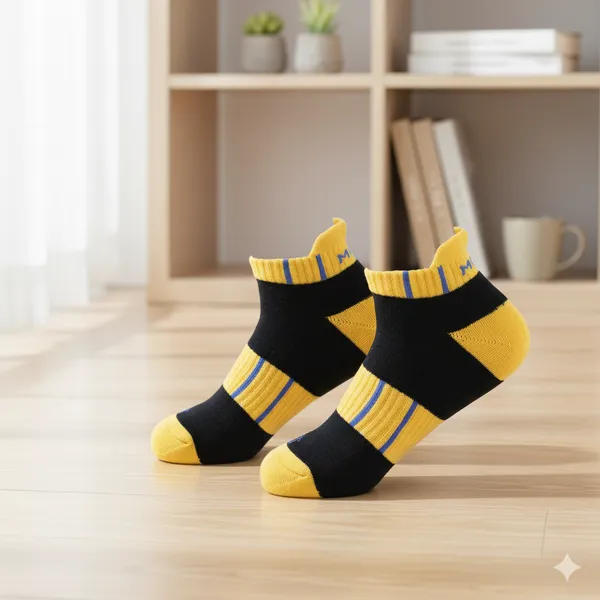 Yellow_&_Black_Ankle_Length_Sports_Socks___For_Men_&_Women
