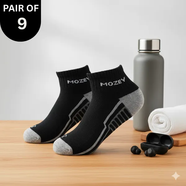 Pack_of_9_Black_&_Grey_Ankle_Length_Sports_Socks___For_Men_&_Women